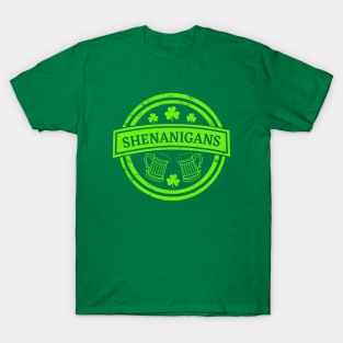 Shenanigans St Patty's Day Drinking Shirt T-Shirt